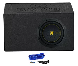 Kicker 50CWCD84 CompC 8" DVC 4 ohm subwoofer per auto + alloggiamento sub box ventilato CWCD84 - Foto 1 di 12