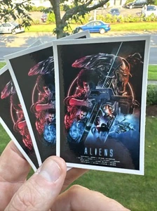 ALIEN ALIENS Sticker Pack 3.5” X 2.5” High Quality Vinyl MONDO Art Stickers V2 - Picture 1 of 4