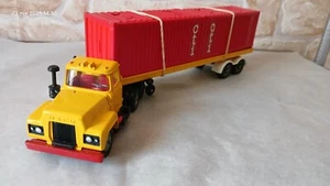 CORGI TOYS camion MACK + remorque container 1/50 TRUCK lkw no box dinky solido j - Foto 1 di 9