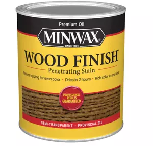 1 QT Minwax WOOD FINISH PENETRATING STAIN Semi-Transparent Oil-Based PICK COLOR - Picture 1 of 3