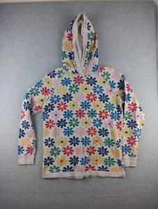 Hanna Andersson Floral Print Pullover Hoodie Jacket 150 US 12 Girls - Picture 1 of 6