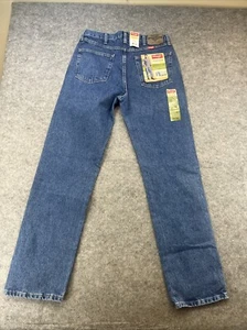 Wrangler Jeans Mens Size 34x34 Five Star Relaxed Fit U-Shape Blue Denim NEW - Picture 1 of 14