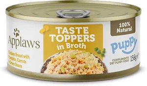 Applaws - Taste Toppers Wet Puppy Food - Chicken with Veg in Broth, 12x156g Tins - Picture 1 of 7