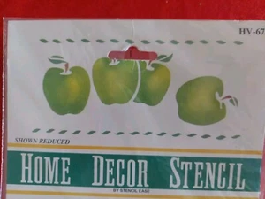 APPLE BORDER Multi STENCIL EASE HOME DECOR MYLAR PAINT NEW HV67 1991 - Picture 1 of 6