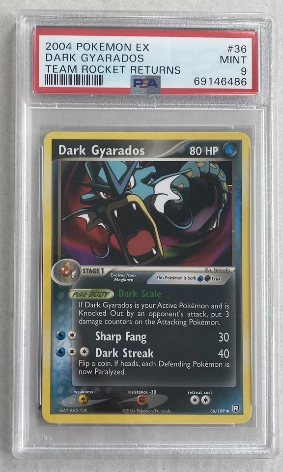 Pokemon EX Team Rocket Returns Dark Gyarados #36 Uncommon [PSA 9] - Image 1 of 2
