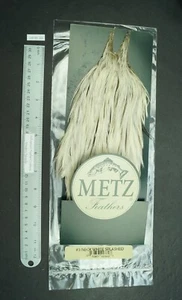 Metz #3 Blanco Salpicado Cuello de Gallo Mosca Seca Atar Capa Lote 226 - Imagen 1 de 10