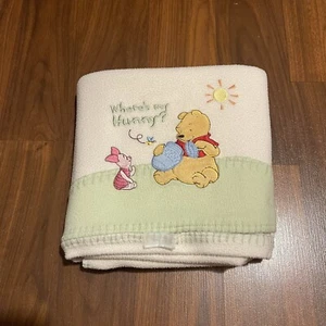 Crown Crafts Winnie Puuh & Ferkel Where's My Hunny Honey Babydecke - Bild 1 von 9