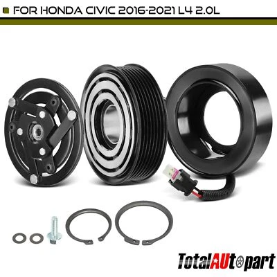 Nuevo kit de embrague compresor de aire acondicionado con 7 ranuras para Honda Civic 2016 2017 2018-2021 Foto 1 de 4