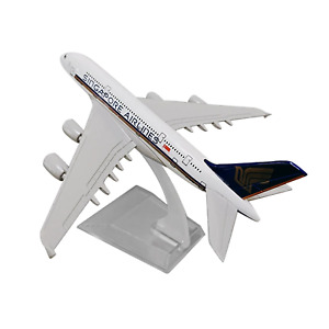 1/400 16cm Aircraft Singapore A380 Alloy Plane Model Souvenir Static Display