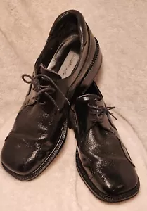 Mezlan Picasso schwarze elegante Leder-Schnürschuhe für Herren Größe 8M hergestellt in Spanien - Bild 1 von 11