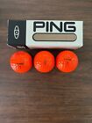 Ping Golf Ball-(1) Rare Original Sleeve Of Solid Orange Ping Eye #3 Golf Balls‼️