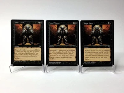 (3) Magic: The Gathering Imps' Taunt MTG Tempest Vintage 1997 LP  - Image 1 of 2