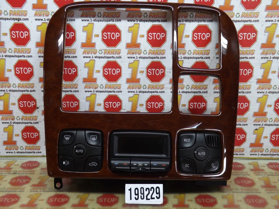 2000-2006 MERCEDES BENZ S430 AC CLIMATE TEMPERATURE CONTROL W/BEZEL 2208300185 - Image 1 of 4