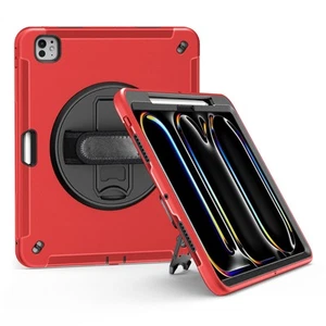 For iPad Pro 11/13 2024 Tablet Heavy Duty Rotating Stand Case Shockproof Cover - Picture 1 of 20