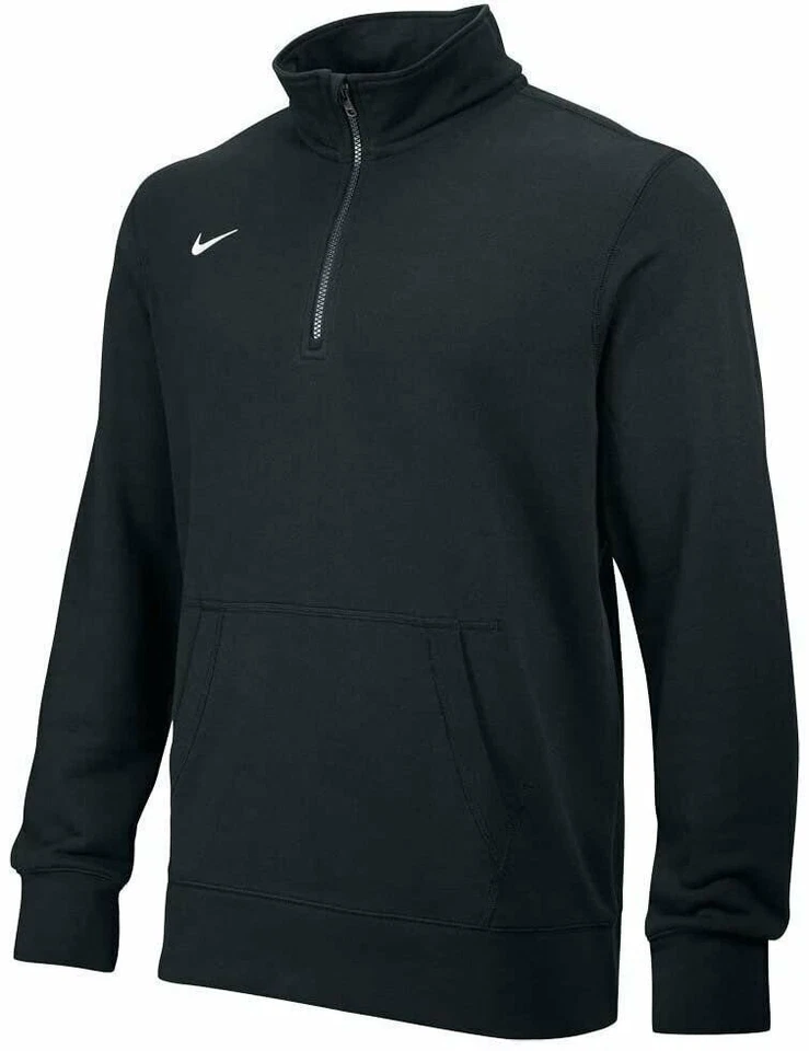 Nike Team Premier Fleece 1/2 Zip nk598442 010 Black SMALL NWT Free Shipping - Image 1 of 1