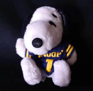 Vintage kleiner Snoopy Plüschtier mit San Diego Chargers Jersey 1968 United Feature - Bild 1 von 11