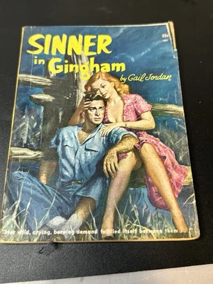 Sinner In Gingham GAIL JORDAN (PEGGY GADDIS) NOVELS INC  Sleaze Romance Vintage Foto 1 de 4