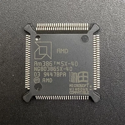 AMD AM386SX-40 CPU NG80386SX-40 40MHz QFP100 X86 Processor 386 Microprocessor - Image 1 of 3