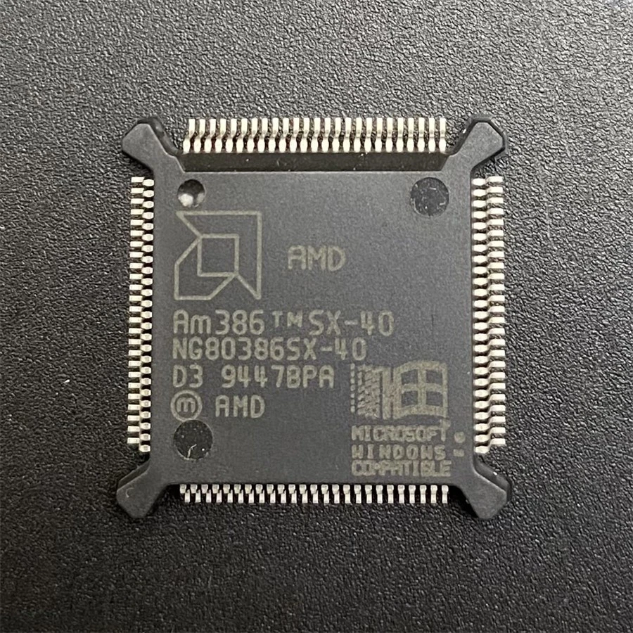 AMD AM386SX-40 CPU NG80386SX-40 40MHz QFP100 X86 Processor 386 Microprocessor - Image 1 of 3