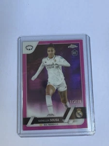 2022-23 Chrome Real Madrid Kathellen Sousa RC Pink Prizm /199 - Picture 1 of 2