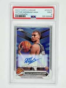 2023 Topps Chrome Topps Chrome Autos #CGVW Victor Wembanyama RC PSA 9 - Bild 1 von 3