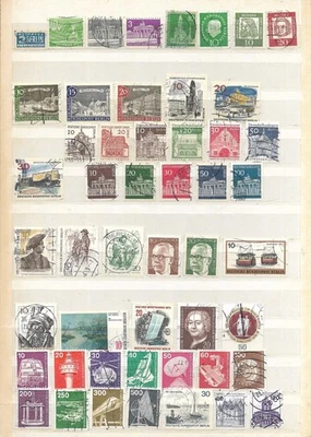 Berlin 81 Different Commemoratives, Definitives & Semi-postals Used C.V. $54.90 - Image 1 of 2