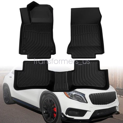 TPE Floor Mats Liners For 2015 2016 2017 2018 2019 2020 Mercedes-Benz GLA Class - Image 1 of 4