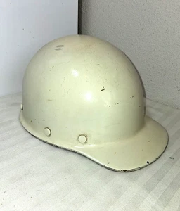 DE COLECCIÓN CASQUILLO DURO DE FIBRA DE VIDRIO BLANCO GORRA - Imagen 1 de 8