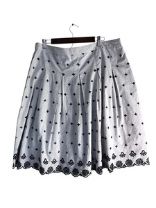 Falda Plisada Gris Bordada Dobladillo Vieira Línea A Chadwicks Of Boston Talla 16 - Imagen 1 de 6