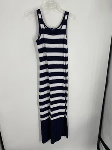 GAP blau-weißes Maxi Etuikleid ärmellos Freizeit Gr. S - Bild 1 von 4