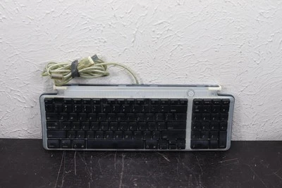 Apple Imac Vintage USB Keyboard Translucent Dark Blue Model# M2452 TESTED - Image 1 of 4