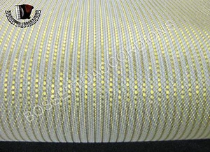 Accordion Grille Lining Soft Wire GOLD / WHITE 18" x 7" Import From Italy - Picture 1 of 5