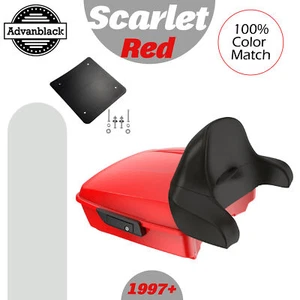ROJO ESCARLATA para Harley/Softail 97+ Rushmore Chopped Tour Pak Pack Envolvente - Imagen 1 de 12