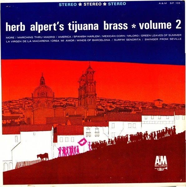 Herb Alpert's Tijuana Brass – Volume 2 - 1966-A&M SP 103 Vinyl LP Album  VG+/VG Foto 1 de 3