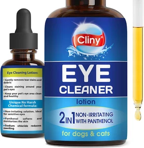 Cat & Dog Eye Wash Drops & Tear Stain Remover, Cleaner | Eye Infection Treatment - Picture 1 of 11