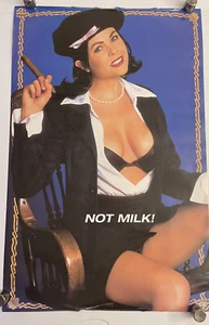 Monica Lewinsky - Not Milk Poster 22.5x34.5 Bill Clinton Democrat Comedy Mancave - Picture 1 of 3