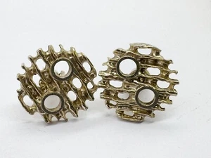 VINTAGE MID-CENTURY MODERNIST BRUTALIST MANSCHETTENKNÖPFE - ABSTRAKTES DESIGN HERREN - Bild 1 von 6