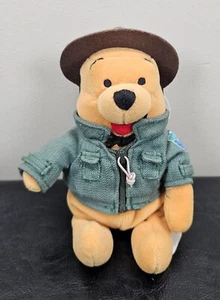 Disneyland Resort Walt Disney Winnie The Pooh Ranger Puuh Beanie Plüschtier 8" Neu mit Etikett - Bild 1 von 7