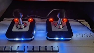 TAC 2 STYLE JOYSTICK (Suncom) LED version for commodore c64, amiga 500, atari - Picture 1 of 9