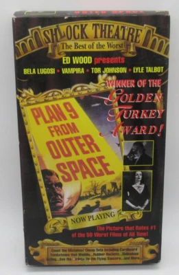 PLAN 9 FROM OUTER SPACE - SHLOCK THEATRE BEST OF THE WORST VHS VIDEO MOVIE, BELA - Image 1 of 2