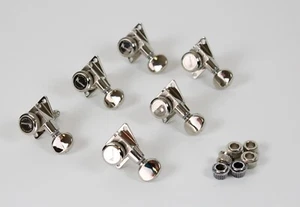 Kluson Revolution Series TUNERS Set 6 In-Line ~Fender Vintage Style~ Chrome USA - Picture 1 of 9