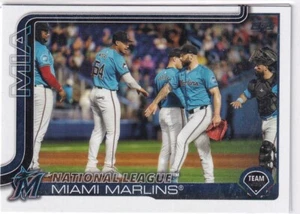 2025 Topps MLB Baseball Series 1 No. 340 Miami Marlins National League - Picture 1 of 2