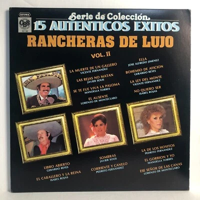 Rancheras De Lujo II 1985 Compilation LP Mariachi Bolero Album Vinyl Record  M- - Image 1 of 4
