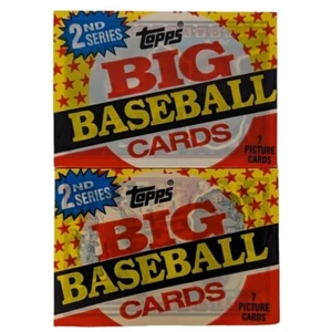 1989 Topps BIG Baseball Cards 2rd Series 2 Packs Of 8 Cards Unopened Packs - Picture 1 of 2