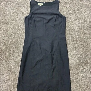 Tommy Bahama dress Women’s 6 Black Silk Embroidered Sheath Sleeveless Simple - Picture 1 of 7