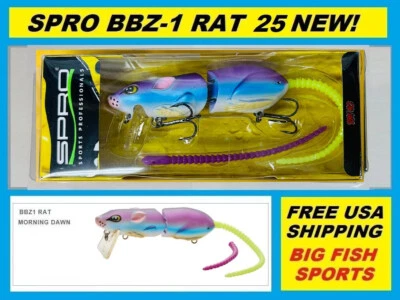 Señuelo SPRO BBZ-1 RAT 25 ¡COLOR AMANECER! ¡ENVÍO GRATUITO A ESTADOS UNIDOS! #SRT25Z1MDN Foto 1 de 3