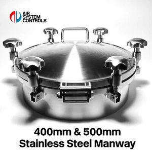 400 mm / 500 mm acero inoxidable 304 alcantarilla / alcantarilla - lácteos, cervecería, recipiente (Reino Unido) - Imagen 1 de 12