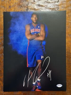 Andre Drummond Signed 11x14 Photo PSA DNA Coa Autographed Pistons - Image 1 of 4