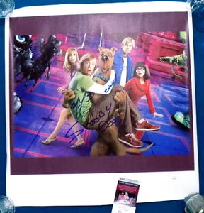 MATTHEW LILLARD Signed "SCOOBY DOO" Auto "Zoinks" 25x24 Canvas Poster JSA π COA - Picture 1 of 8