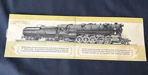 Vintage Railroad Steam Engine Postcard Bi-Fold Baltimore and Ohio B&O 1927 - Picture 1 of 9